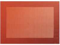 ASA 78053076 Tischset aus Kunststoff quadratisch, Dunkel-orange, 46 x 33 cm