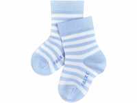 FALKE Unisex Baby Socken Stripe B SO Baumwolle gemustert 1 Paar, Blau (Powderblue