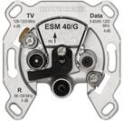 Kathrein ESM 40/G TV + Radio metallisch &ndash; Steckdose
