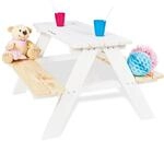 Pinolino 201611 Kindersitzgarnitur 'Nicki f&uuml;r 4', wei&szlig;, 90 x 79 x 50