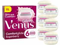 Gillette Venus Comfortglide Sugarberry Rasierklingen für Rasierer Damen, 6
