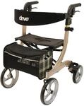 Drive Medical Rollator NITRO in Gr&ouml;&szlig;e L & Farbe Champagner I f&uuml;r Indoor & Outdoor
