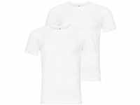 Odlo Herren Unterhemd Shirt s/s Crew Neck Active Cubic Light 2 Pack, White -...