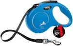 flexi&reg; Classic S | 5m Gurt Roll-Leine f&uuml;r kleine Hunde bis 15 kg | Blau 