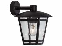 BRILLIANT Lampe Riley Außenwandleuchte hängend schwarz | 1x A60, E27, 40W, geeignet