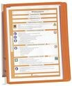 Durable Wand-Sichttafelsystem (Vario Wall 5, mit 5 Sichttafeln A4) orange, 555109