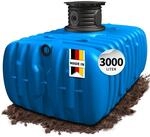 4rain Flat M Flachtank 3000 Liter mit Schachtverl&auml;ngerung &ndash; Flacher