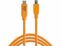 Tether Tools USB-C auf 2.0 Mini B 5-polig, 4,60 m, orange