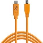 Tether Tools USB-C auf 2.0 Mini B 5-polig, 4,60 m, orange