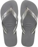 Havaianas Top Tiras Damen FlipFlop Steel Grey 37 EU