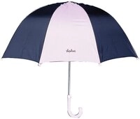 Playshoes 4010952221602 Regenschirm Basic in marine/rosa, circa 70 cm