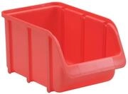 h&uuml;nersdorff Sichtbox / Stapelbox / Lagerbox in Gr&ouml;&szlig;e 3, stapelbar, Farbe: Rot