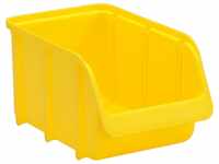 hünersdorff Sichtbox / Stapelbox / Lagerbox in Größe 3, stapelbar, Farbe: Gelb