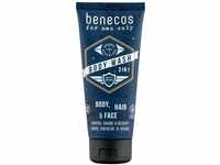 benecos Biokosmetik - 3in1 Duschgel für Körper, (Bart-) Haar und Gesicht -...