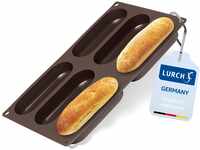 Lurch 85082 FlexiForm Hotdog Buns 6-Fach / Backform für 6 Hot Dog Brötchen aus 100%