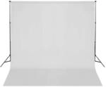vidaXL Fotostudio Set 3x6 m Wei&szlig; Alu Hintergrundsystem Fotografie Hintergrund