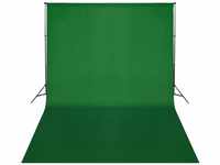 Fotografie Studie Hintergrundsystem mit grünem Tuch 500 x 300 cm
