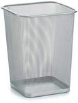 Zeller 18102 Papierkorb, eckig, Mesh, ca. 26,8 x 26,8 x 35,5 cm, Abfalleimer,
