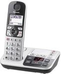 Panasonic KX-TGE520GS Senioren Schnurlostelefon mit Anrufbeantworter, Station &