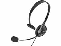 Renkforce Telefon On Ear Headset kabelgebunden Mono Schwarz Lautstärkeregelung,