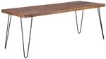 Wohnling Esstisch Bagli 200x80x76 cm Sheesham Massivholz Metallbeine |...