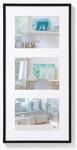 walther design Bilderrahmen schwarz 3x 13x18 cm Galerie mit Passepartout, New
