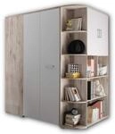 Stella Trading CORNER Begehbarer Eckkleiderschrank f&uuml;r Kinder- & Jugendzimmer -