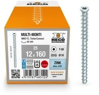 MULTI-MONTI TimberConnect 12 x 160, Holz-Beton-Anker, MMS-TC, T-Drive, T-50,...