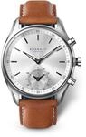 KRONABY Hybrid Smartwatch Herrenuhr Leder Braun - Analoge Connected Uhr 10 ATM