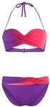 Lascana Damen B&uuml;gel-Bandeau-Bikini mit Farbverlauf, B&uuml;gel, wattierte Cups,