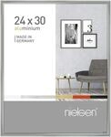 nielsen Bilderrahmen, 24 x 30 cm, Aluminium, Silber glanz, Rahmen zum Aufh&auml;ngen im