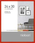 nielsen Bilderrahmen, 24 x 30 cm, Aluminium, Rot glanz, Rahmen zum Aufh&auml;ngen im