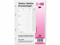 VELOFLEX 5359000 - Karton Ersatzeinlage DIN A5, mit 25 Blatt, für Telefonringbücher