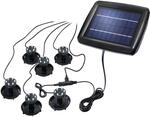Esotec Solar Unterwasserstrahler Super Splash, 6er Set, Akku, LED Spot, Bodenleuchte,