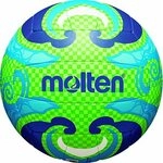 Molten Beachvolleyball, gr&uuml;n/blau, 5, V5B1502-L