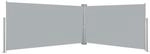 vidaXL Seitenmarkise Doppel 160x600cm Seitenrollo Windschutz Sichtschutz