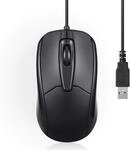 Perixx PERIMICE-209U Kabelgebunde USB Maus mit Scrollrad, geeignet f&uuml;r Links- und
