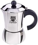 GR&Auml;WE Espressokocher Induktion geeignet, Espressokanne aus Edelstahl f&uuml;r 4 Tassen,