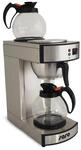 SARO Kaffeemaschine mit 2 Warmhalteplatten &ndash; Edelstahl/Glas &ndash; Inkl. 2 Glaskannen