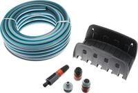 Gardena Wasserschlauchhalter Set 20m Textil-Schlauch, t&uuml;rkis, anthrazit, 20 m