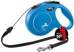 flexi&reg; Classic M | 8m Seil Roll-Leine f&uuml;r Hunde bis 20 kg | Blau | ausziehbare