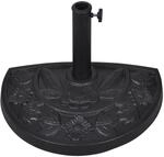 vidaXL Sonnenschirmst&auml;nder Halbrund 9 kg Schirmst&auml;nder Schirmhalter St&auml;nder
