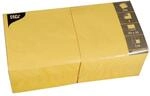 PAPSTAR Serviette, Tissue, 3lagig, 1/4 Falz, 33 x 33 cm, goldgelb (250 St&uuml;ck),...