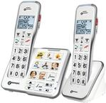 Geemarc AmpliDECT 595 DUO : 2 schnurlose verst&auml;rkte 50 dB Schwerh&ouml;rigentelefone mit
