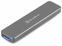 SilverStone SST-MS09C - Externes SATA zu M.2 SSD-Gehäuse, USB 3.1 Gen.2, kohle-grau