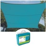 Perel Sonnensegel 3.6 x 3.6 m, quadratisch f&uuml;r Garten und Terrasse,