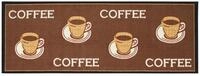 andiamo K&uuml;chenl&auml;ufer Coffee Kurzflor L&auml;ufer K&uuml;chenteppich - Teppich K&uuml;che 67 x