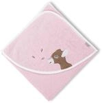 Sterntaler Kapuzen-Badetuch Waldis Rosie, Rosa, ab 0 Monate, 80 x 80 cm