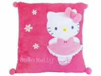 Hello Kitty 711392 Kissen, quadratisch, Fantasie, Rose, 43 x 11 x 43 cm