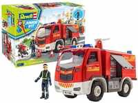 Revell 819 00819 Feuerwehr mit Figur Automodell Bausatz 1:20, Länge ca. 30 cm